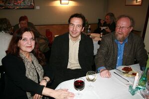 Barbara Misselwitz, Max E. Neumann, Wolfgang Thierse aus der Abt. Kollwitzplatz beim Treffen Alt-Prenzlauer Berg