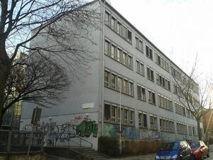 Das Flüchtlingsheim in der Straßburger Straße in Prenzlauer Berg