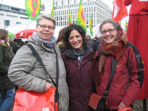 Sabine Röhrbein, Cansel Kiziltepe und Andrea Bischoff (v.l.)